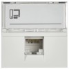 Розетка компьютерная РКИ-20-00-П RJ-45 UTP кат.5e (на 2 модуля) ПРАЙМЕР белая IEK