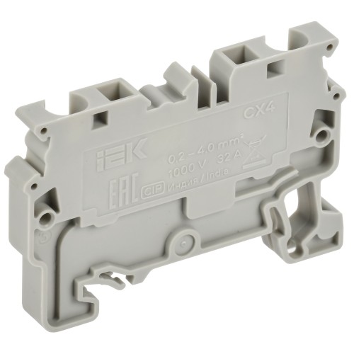 ARMAFIX Клемма пружинная CX4 4мм2 проходная серая IEK