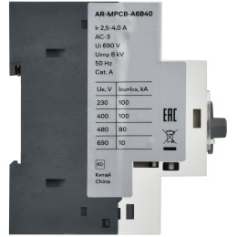ARMAT Автоматический выключатель защиты двигателя A6 GV2P 2,5-4А IEK