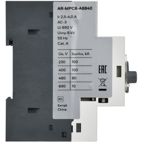 ARMAT Автоматический выключатель защиты двигателя A6 GV2P 2,5-4А IEK