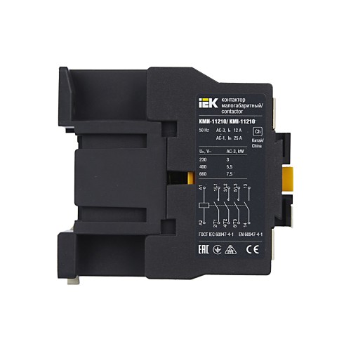 Контактор КМИ-11210 12А 230В/АС3 1NO IEK