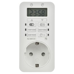 РТЭ-6 Розетка-таймер электронный 1мин 24ч 16А IP20 IEK