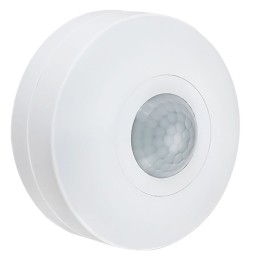 Датчик движения ДД-025 1200Вт 360град 6м IP20 белый IEK