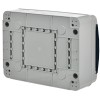 TEKFOR Корпус пластиковый КМПн-12 IP65 черная прозрачная дверь IEK