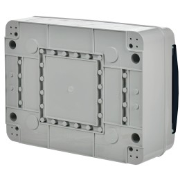 TEKFOR Корпус пластиковый КМПн-12 IP65 черная прозрачная дверь IEK