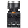 Кнопка с подсветкой d=22мм 1NO+1NC красная MASTER IEK
