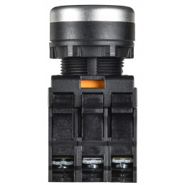 Кнопка с подсветкой и фиксацией d=22мм 1NO+1NC красная MASTER IEK