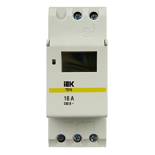 Таймер ТЭ15 цифровой 16А 230В на DIN-рейку IEK