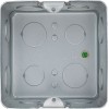 PRIMER Лючок с откидной крышкой неукомплектованный на 3 модуля IP42 нержавеющая сталь IEK