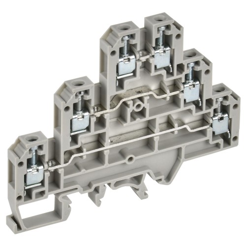 ARMAFIX Клемма винтовая CTS-ML 3 ур. 2,5мм2 серая IEK