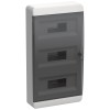 TEKFOR Корпус пластиковый ЩРН-П-36 IP41 черная прозрачная дверь IEK