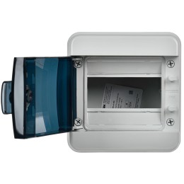TEKFOR Корпус пластиковый КМПн-6 IP65 черная прозрачная дверь IEK