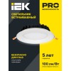 Светильник светодиодный ДВО 1803 PRO круг 30Вт 4000K IP40 белый IEK