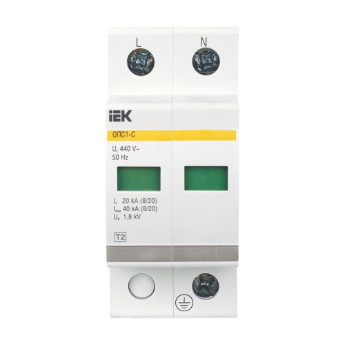 KARAT Ограничитель импульсного перенапряжения ОПС1-C 2P In=20кА Un=400В Im=40кА IEK