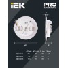 Светильник светодиодный ДВО 1613 белый круг 12Вт 4000К IP20 IEK