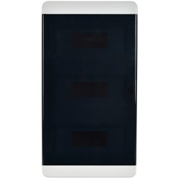TEKFOR Корпус пластиковый ЩРН-П-36 IP41 черная прозрачная дверь IEK