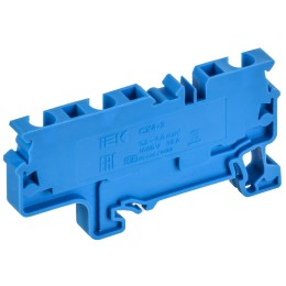 ARMAFIX Клемма пружинная CX4-3 BU 4мм2 трехконтактная синяя IEK