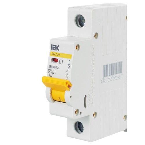 KARAT Автоматический выключатель ВА47-29 1P C 1А 4,5кА IEK