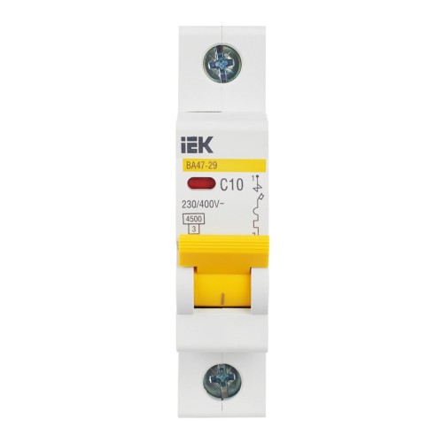 KARAT Автоматический выключатель ВА47-29 1P C 10А 4,5кА IEK