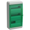 TEKFOR Корпус пластиковый КМПн-36 IP65 зеленая прозрачная дверь IEK