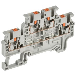 ARMAFIX Клемма пружин. Push-in CP-ML 2 ур. 2,5мм2 серая IEK