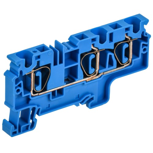 ARMAFIX Клемма пружинная CX6-3 BU 6мм2 трехконтактная синяя