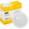 Светильник светодиодный ДПО 5051 18Вт 6500К IP65 круг белый IEK