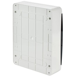 TEKFOR Корпус пластиковый ЩРН-П-24 IP41 черная прозрачная дверь IEK