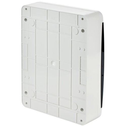 TEKFOR Корпус пластиковый ЩРН-П-24 IP41 черная прозрачная дверь IEK