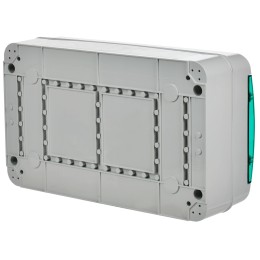 TEKFOR Корпус пластиковый КМПн-18 IP65 зеленая прозрачная дверь