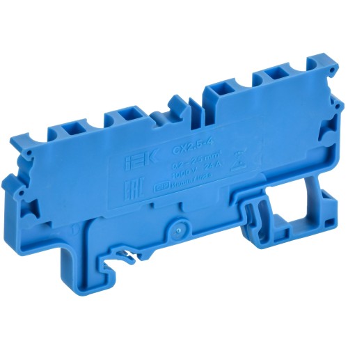 ARMAFIX Клемма пружинная CX2.5-4 BU 2,5мм2 четырехконтактная синяя IEK