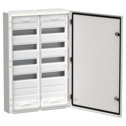 TITAN 5 Корпус металлический ЩРн-120 (2х60) 835х570х140мм IP54 белый (одна дверь) IEK