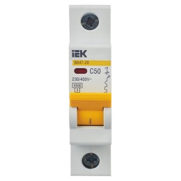 KARAT Автоматический выключатель ВА47-29 1P C 50А 4,5кА IEK