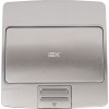 PRIMER Лючок с откидной крышкой неукомплектованный на 3 модуля IP42 нержавеющая сталь IEK