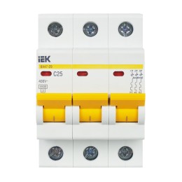 KARAT Автоматический выключатель ВА47-29 3P C 25А 4,5кА IEK