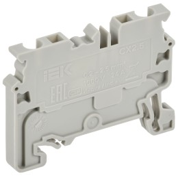 ARMAFIX Клемма пружинная CX2.5 2,5мм2 проходная серая IEK