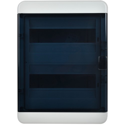 TEKFOR Корпус пластиковый КМПн-24 IP65 черная прозрачная дверь IEK