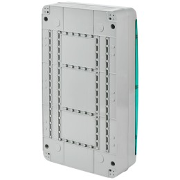 TEKFOR Корпус пластиковый КМПн-36 IP65 зеленая прозрачная дверь IEK