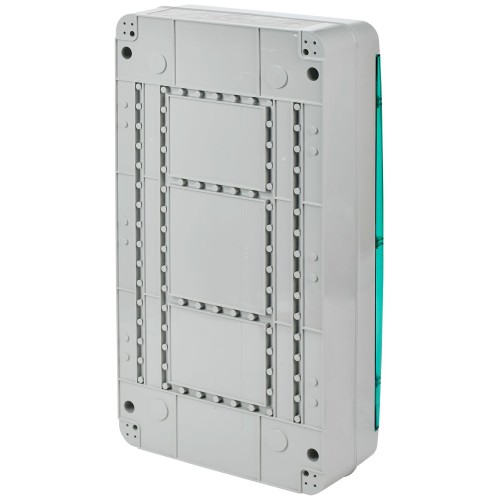 TEKFOR Корпус пластиковый КМПн-36 IP65 зеленая прозрачная дверь IEK