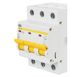 KARAT Автоматический выключатель ВА47-29 3P C 16А 4,5кА IEK