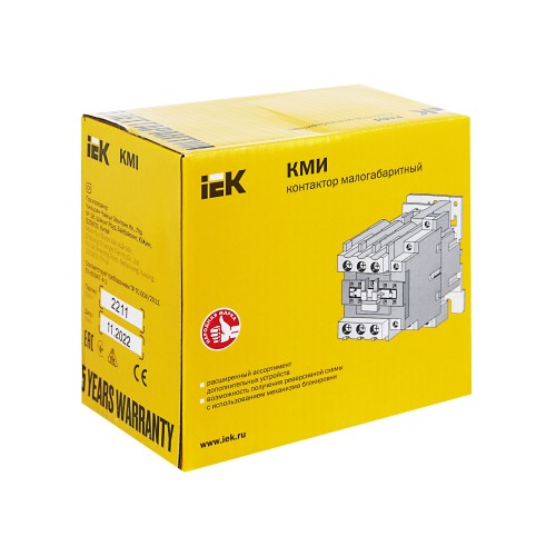 Контактор КМИ-34012 40А 400В/АС3 1NO,1NC IEK
