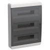 TEKFOR Корпус пластиковый ЩРН-П-54 IP41 черная прозрачная дверь IEK