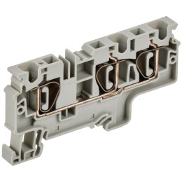 ARMAFIX Клемма пружинная CX6-3 6мм2 трехконтактная серая IEK