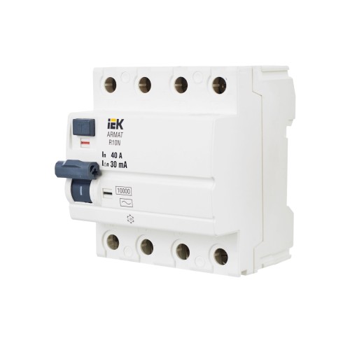 ARMAT Выключатель дифференциального тока R10N 4P 40А 30мА тип A IEK