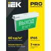 Светильник аварийный ССА 5043-3 3ч универсальный IP65 IEK