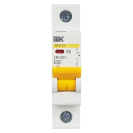 KARAT Автоматический выключатель ВА47-29 1P B 6А 4,5кА IEK