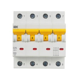 KARAT Автоматический выключатель ВА47-60M 4P C 25А 6кА IEK