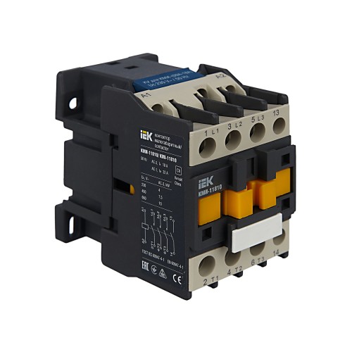 Контактор КМИ-11810 18А 230В/АС3 1NO IEK