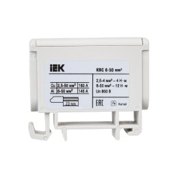 Клемма вводная силовая КВС 6-50мм2 серая IEK
