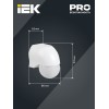 Датчик движения ДД-010 1100Вт 180град 10м IP44 белый IEK